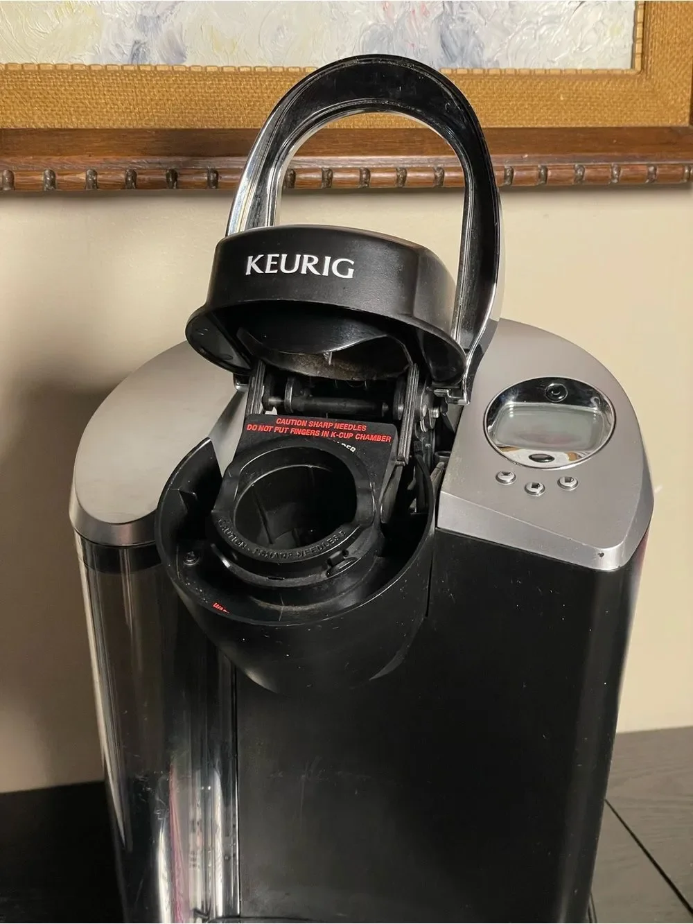 Keurig K60 Classic Digital Single-Serve Coffee Maker - Black with Silver Accents